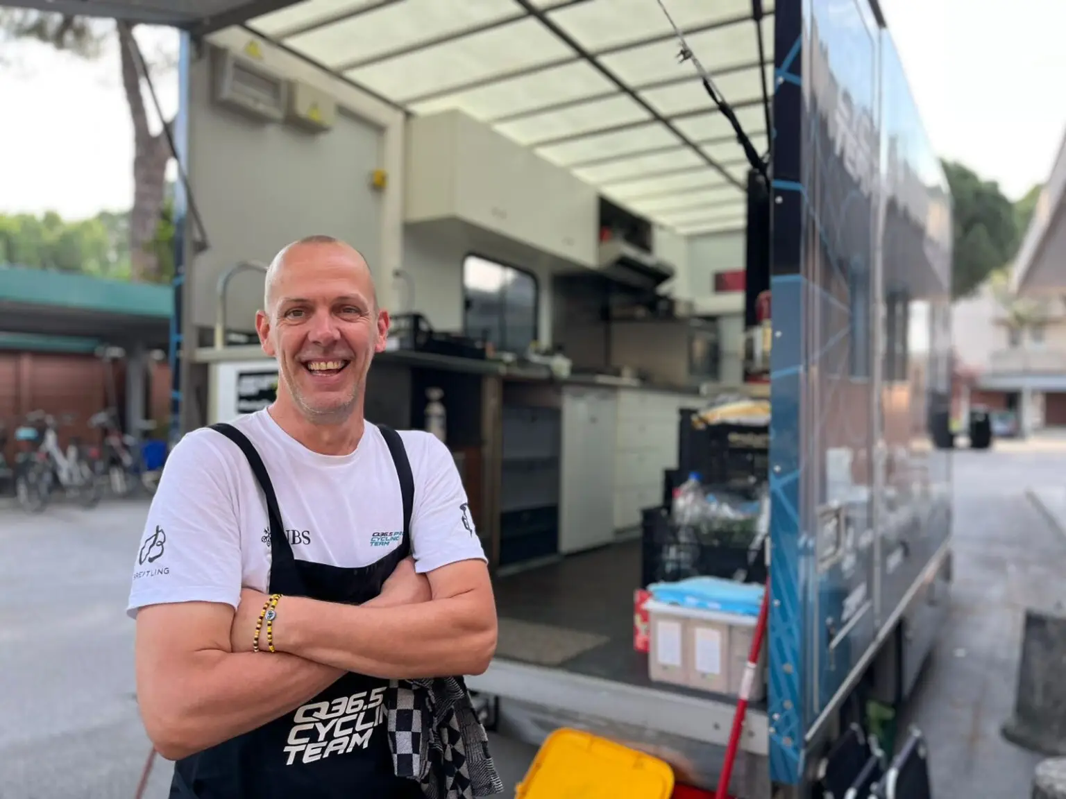 Chef Peter outside his kitchen truck