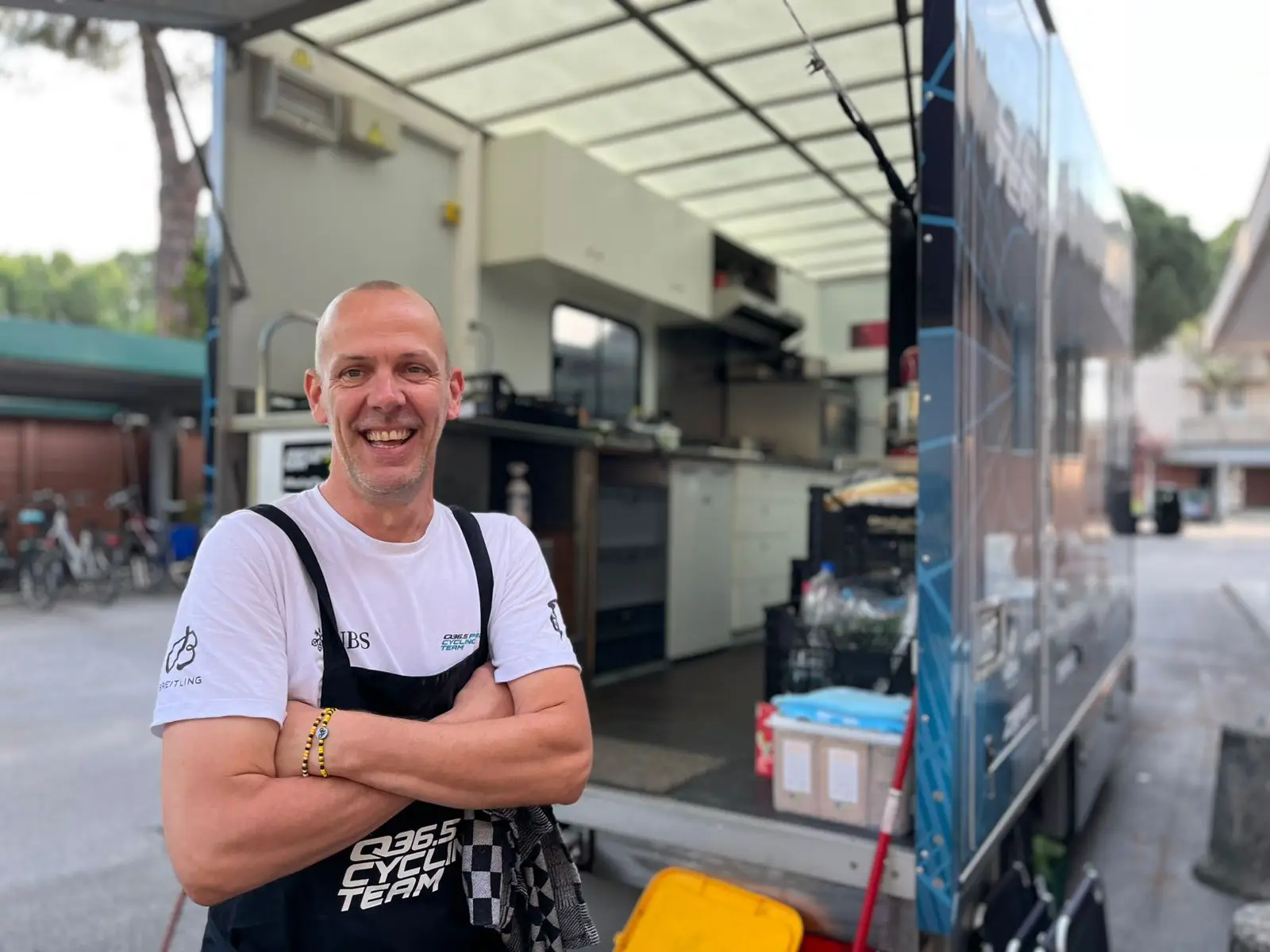 Chef Peter outside his kitchen truck
