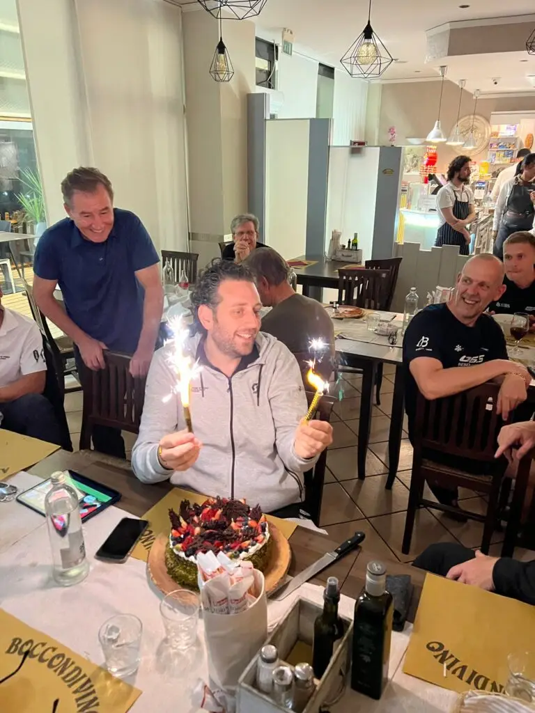 Giro birthday cake