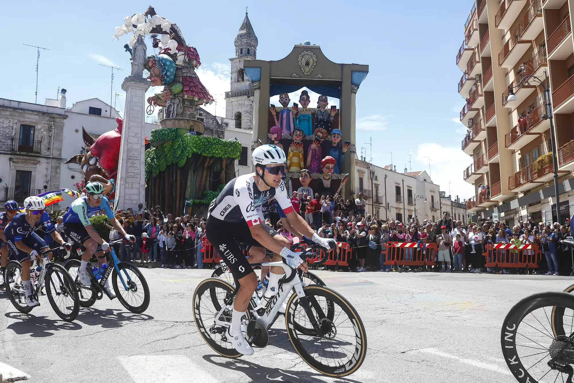 Nick Zukowsky in stage 4 of the Giro d'Italia